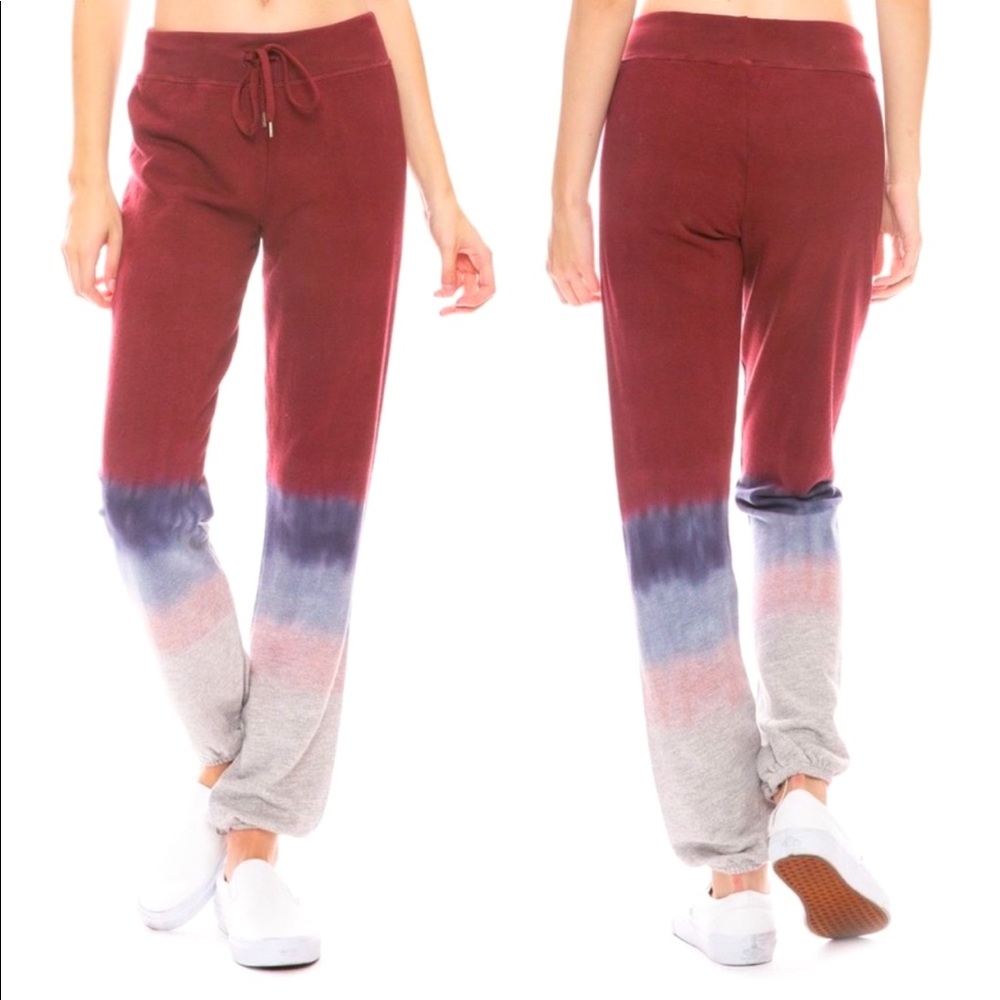 Anthropologie Sundry Gradient Tie Dye Joggers
